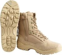 Mil-Tec Tactical YKK&reg;-Zip, Schuhe - Beige (Khaki) - 8 US