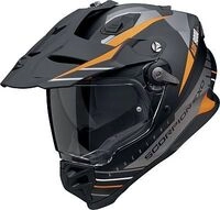 Scorpion ADF-9000 Air Feat, Endurohelm - Matt Schwarz/Silber/Orange - XXL