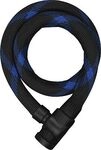 Abus Ivera Steel-O-Flex 7200, Kabelschloss - Schwarz/Blau - 110 cm