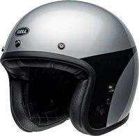 Bell Custom 500 Chassis, Jethelm - Silber/Schwarz - S