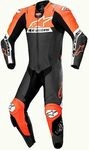 Alpinestars Missile V2 Ward, Lederkombi 1tlg. - Schwarz/Neon-Rot/Wei&szlig; - 52