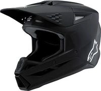 Alpinestars Supertech S-M3 Solid, Motocrosshelm Jugend - Matt-Schwarz - M