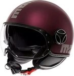Momodesign FGTR Evo Mono, Jethelm - Matt Dunkelrot/Silber - XS
