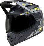 Bell MX-9 Adventure MIPS Mesa, Endurohelm - Matt Schwarz/Grau/Neon-Gelb - S
