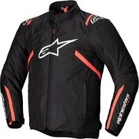 Alpinestars T-SPS V2, Textiljacke wasserdicht - Schwarz/Wei&szlig;/Neon-Rot - S