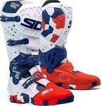 Sidi Crossair X Messy, Stiefel - Wei&szlig;/Dunkelblau/Rot - 43 EU