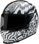 Bell Eliminator Carbon Deathspray, Integralhelm - Schwarz/Wei&szlig; - S