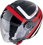 Scorpion EXO-City II Riva, Jethelm - Schwarz/Rot/Wei&szlig; - XXL