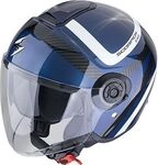 Scorpion EXO-City II Riva, Jethelm - Blau/Schwarz/Wei&szlig; - XXL