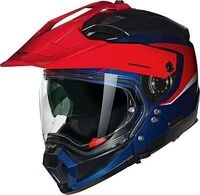 Nolan N70-2 X Convinto 344, Modularhelm - Blau/Rot/Wei&szlig;/Schwarz - L