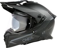 ONeal A-SRS Solid, Endurohelm - Matt Schwarz/Grau - S