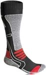F-Lite Motorrad, Str&uuml;mpfe Damen - Schwarz/Grau/Rot - 35-38 EU
