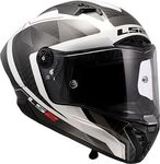 LS2 FF805 Thunder GP Aero Raute, Integralhelm - Schwarz/Wei&szlig;/Grau - XS