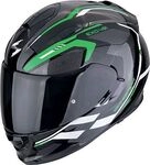 Scorpion EXO-491 Kripta, Integralhelm - Schwarz/Gr&uuml;n/Weiss - XXL