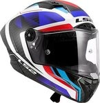 LS2 FF805 Thunder GP Aero Raute, Integralhelm - Schwarz/Wei&szlig;/Blau/Rot - XS