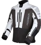 Modeka Hydron, Textiljacke wasserdicht - Hellgrau/Dunkelgrau/Schwarz - XL
