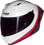 Nolan N60-6 Sport Verniciatura Speciale 347, Integralhelm - Wei&szlig;/Schwarz/Neon-Rot -