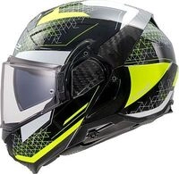 LS2 FF910 Advant II Astral, Modularhelm - Schwarz/Neon-Gelb - XS