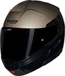 Nolan N90-3 Verniciatura Speciale 342, Klapphelm - Schwarz/Dunkelbeige - L