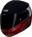 Nolan N90-3 Verniciatura Speciale 344, Klapphelm - Dunkelrot/Schwarz/Hellgrau -...