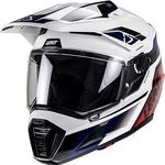 Leatt Adventure 8.5 Royal, Endurohelm - Wei&szlig;/Schwarz/Blau/Rot - S