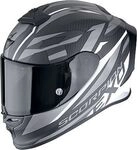 Scorpion EXO-R1 Evo Carbon Air Runner, Integralhelm - Matt Schwarz/Wei&szlig;/Grau - XL