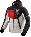 Revit Haste H2O, Textiljacke wasserdicht - Schwarz/Hellgrau/Rot - S