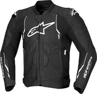 Alpinestars Dusk, Lederjacke - Schwarz/Wei&szlig; - 50
