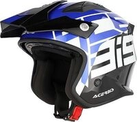 Acerbis Aria Graphic, Jethelm - Schwarz/Blau/Wei&szlig; - XS
