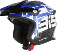 Acerbis 0026602.316.069, Acerbis Aria Graphic, Jethelm - Schwarz/Blau/Wei&szlig; - XXL