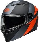 Bell Lithium Shear, Integralhelm - Matt Schwarz/Grau/Orange - M