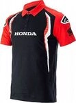 Alpinestars Honda Teamwear, Polo-Shirt - Rot/Schwarz - S