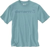 Carhartt Dearborn Relaxed Logo, T-Shirt - T&uuml;rkis (Hl1) - L