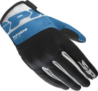 Spidi B119-302-M, Spidi Flash-KP, Handschuhe Damen - Schwarz/Grau/Hellblau - M