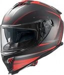 Premier Typhoon FR, Integralhelm - Matt Schwarz/Rot - L