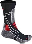 F-Lite Motorrad, Socken Damen - Schwarz/Grau/Rot - 35-38 EU