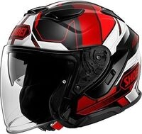 Shoei J-Cruise 3 Whizzy, Jethelm - Schwarz/Wei&szlig;/Rot - XS