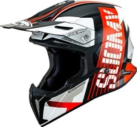 Suomy K6XW0022.7, Suomy X-Wing Amped, Motocrosshelm - Schwarz/Rot/Wei&szlig; - XXL