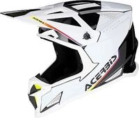 Acerbis T711, Motocrosshelm - Wei&szlig;/Schwarz/Neon-Gelb - L