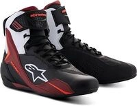 Alpinestars Faster 4, Schuhe - Schwarz/Wei&szlig;/Dunkelrot - 9 US