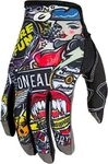 ONeal Mayhem Crank, Handschuhe - Schwarz/Grau/Rot/Blau/Gelb - S