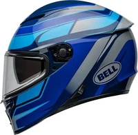 Bell 7160813, Bell Lithium MIPS Podium, Integralhelm - Schwarz/Blue/Hellblau - XL