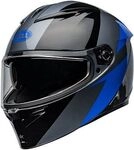 Bell Lithium Shear, Integralhelm - Schwarz/Grau/Blau - S