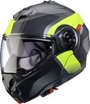 Caberg Duke Evo Indy, Klapphelm - Matt Schwarz/Neon-Gelb/Grau - XS