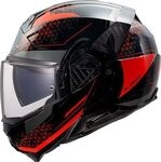 LS2 FF910 Advant II Astral, Modularhelm - Schwarz/Rot - XS