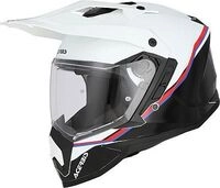 Acerbis Assault, Endurohelm - Wei&szlig;/Schwarz/Rot/Blau - XS