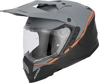 Acerbis Assault, Endurohelm - Matt Grau/Schwarz/Orange - XS