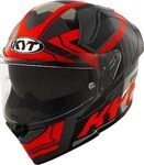 KYT R2R Octane, Integralhelm - Grau/Schwarz/Rot - L
