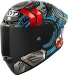KYT TT-Revo Synchrotron, Integralhelm - Schwarz/Blau/Grau/Rot - S