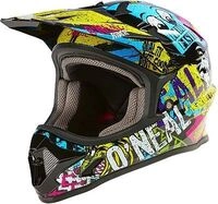 ONeal Sonus Riot, Fahrradhelm Kinder - Schwarz/Wei&szlig;/Gelb/Blau/Lila - M